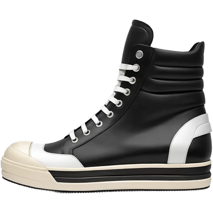 rick owens geobasket all white emoji