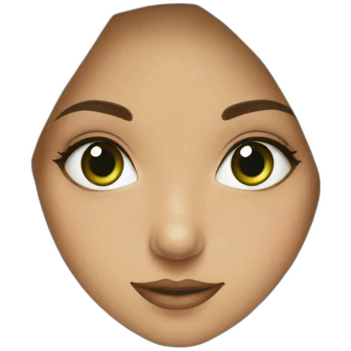 Hijabi girl green eyes emoji