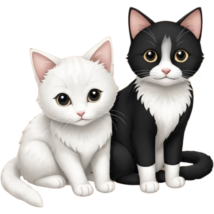 три кошки черная,коричневая,белая с бокалом вина emoji