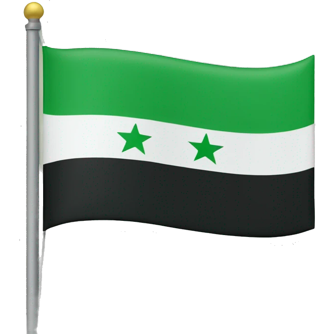 GREEN syrian flag emoji