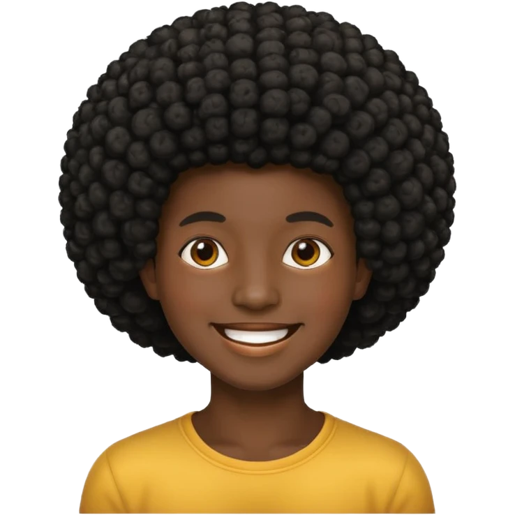 afro emoji
