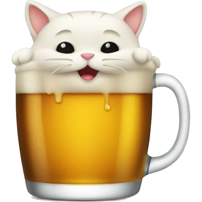 Cat beer  emoji