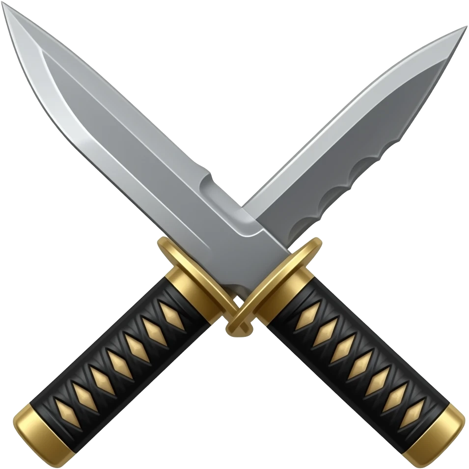 Fini la pointe du kunai et le bout aussi emoji