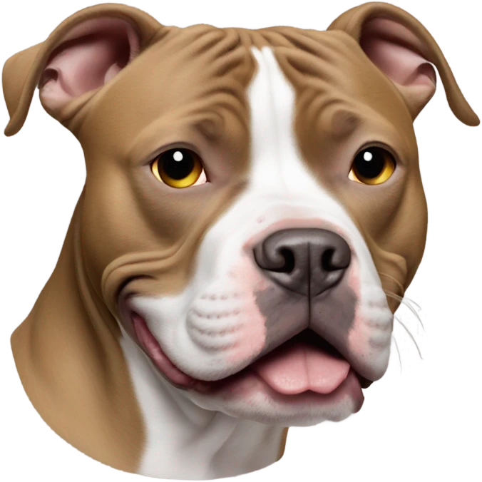 Pitbull wearing Jordan’s emoji