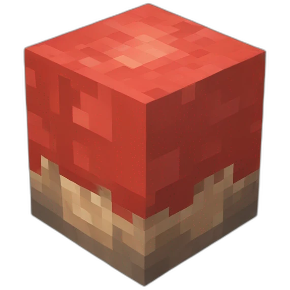 Minecraft redstone cube emoji
