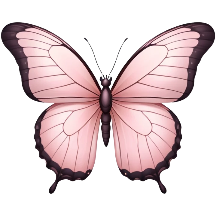 Light pink butterfly emoji