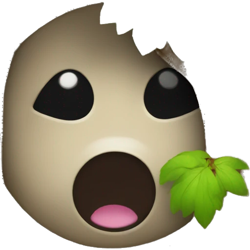 Hide behind tree emoji