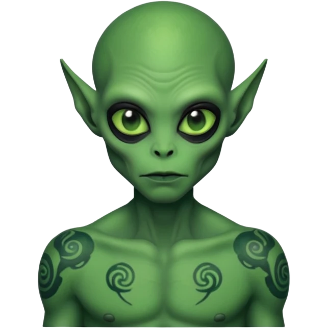 ALIEN WITH TATOOES emoji