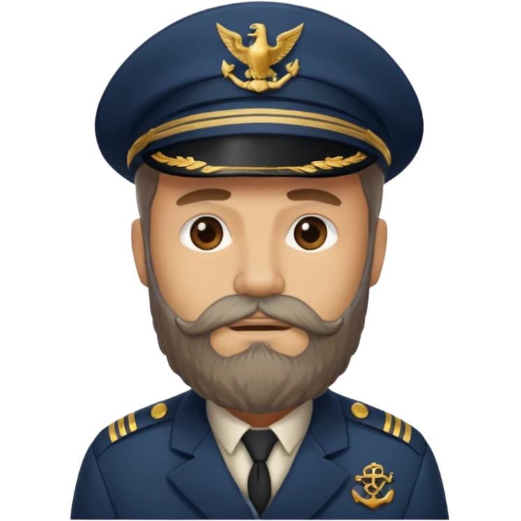 ship captain bearded emoji