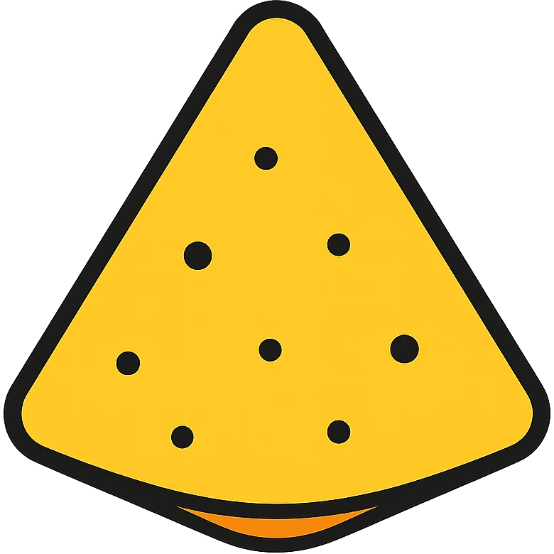 colored tortilla chip icon emoji