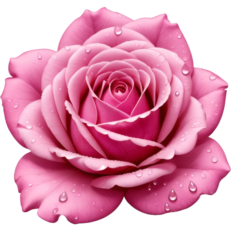 “A Polaroid-style photo of a pink rose  emoji