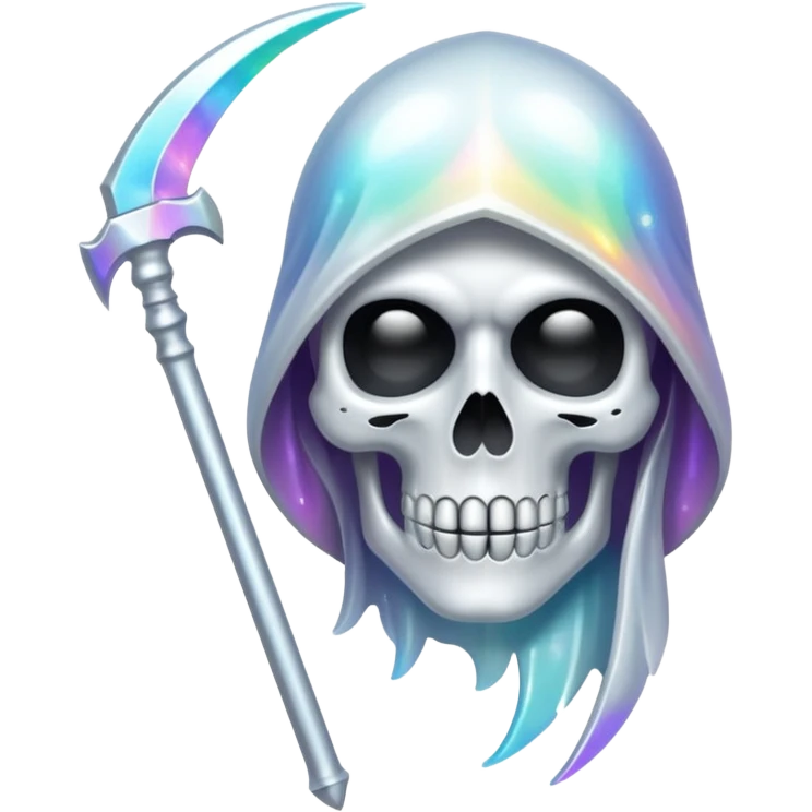 glitter white reaper emoji