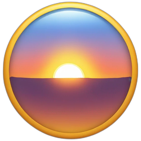 SUN GOES DOWN emoji