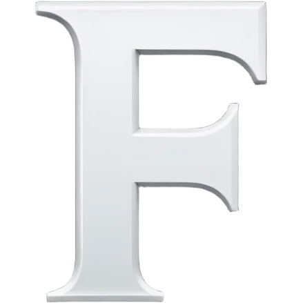 Font setting icon with letter F emoji