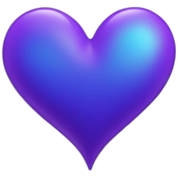 Purple and blue heart emoji