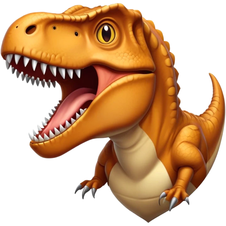 T-rex roaring emoji