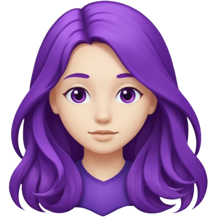 Purple girl emoji