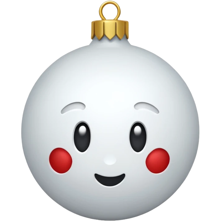 christmas white decoration emoji