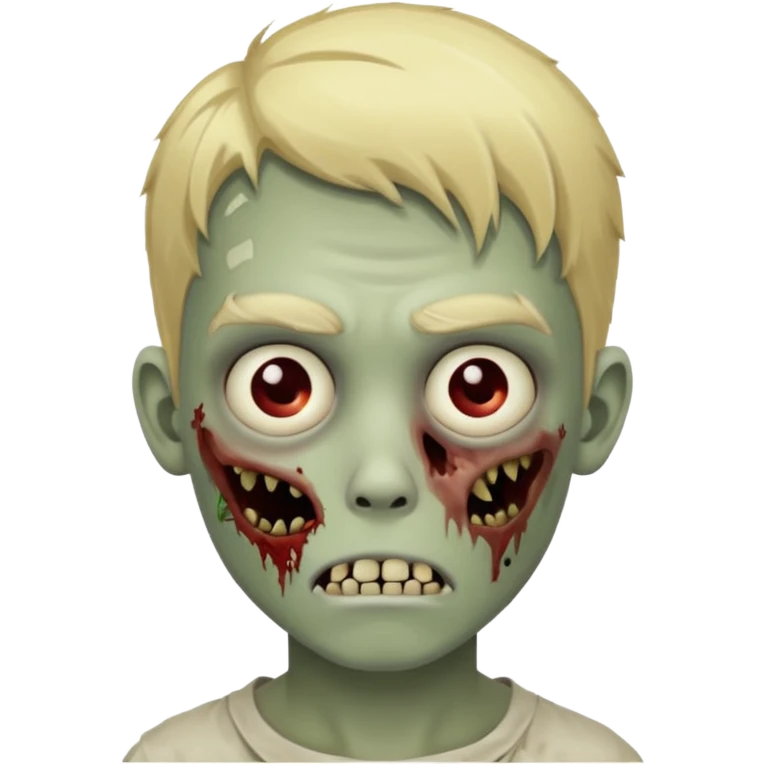 boy zombie beautiful with blonde hair emoji