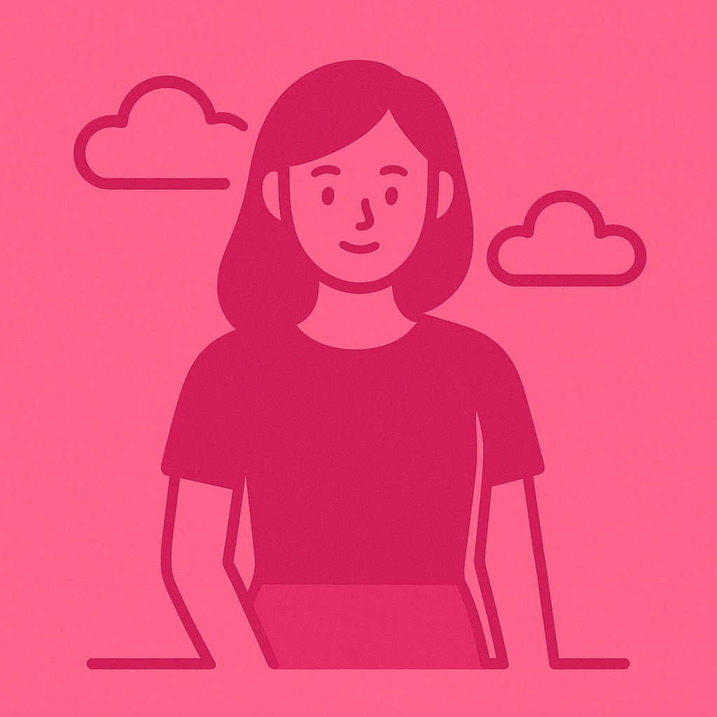 Create a monochromatic neon pink variation of the icon, maintaining the flat minimalist style and preserving all original elements of the icon. emoji