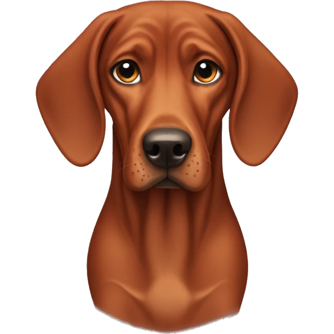 Redbone coonhound dog emoji