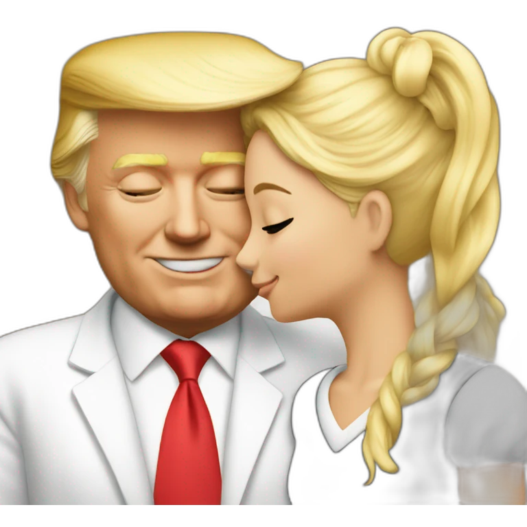 trump kissing his daughter, positivity, inclusiveness emoji