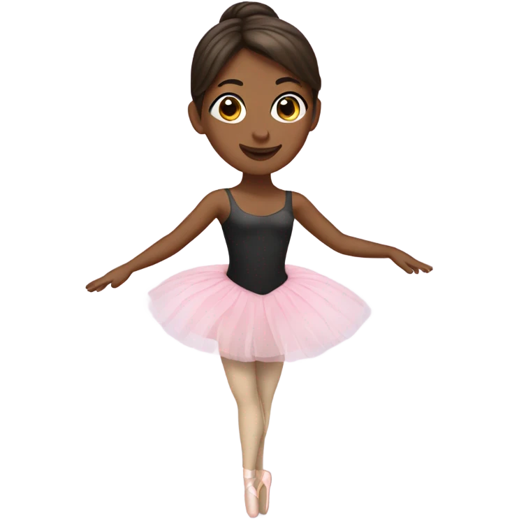 Brunette ballerina emoji