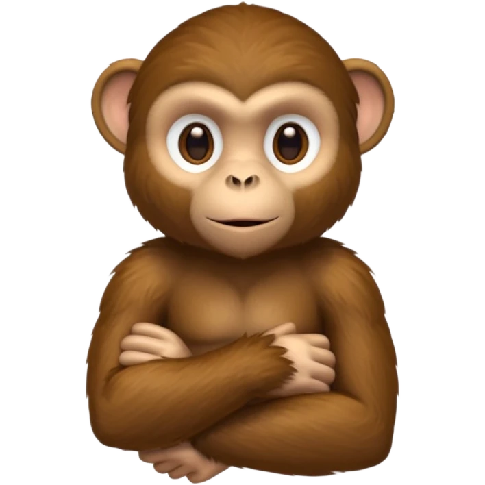 Monkey crossing arms emoji