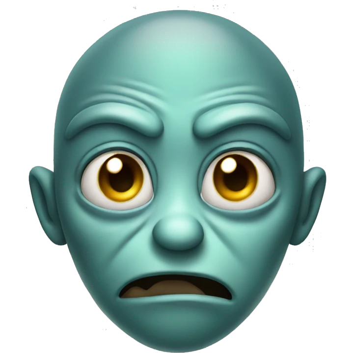 alien disgusted expression emoji