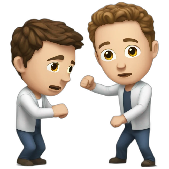 Zuck & Elon fight emoji