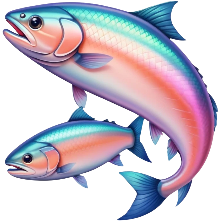 Pink salmon fish emoji