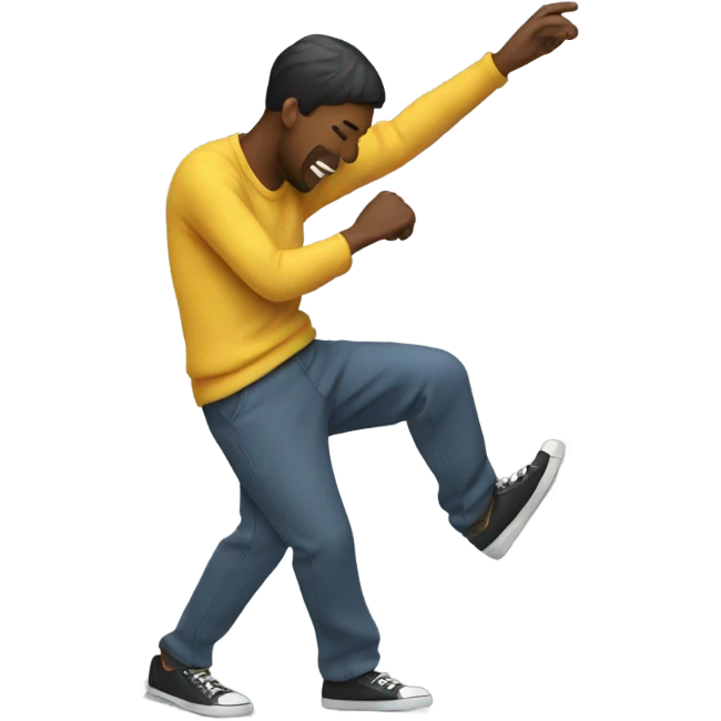person hitting the dab emoji