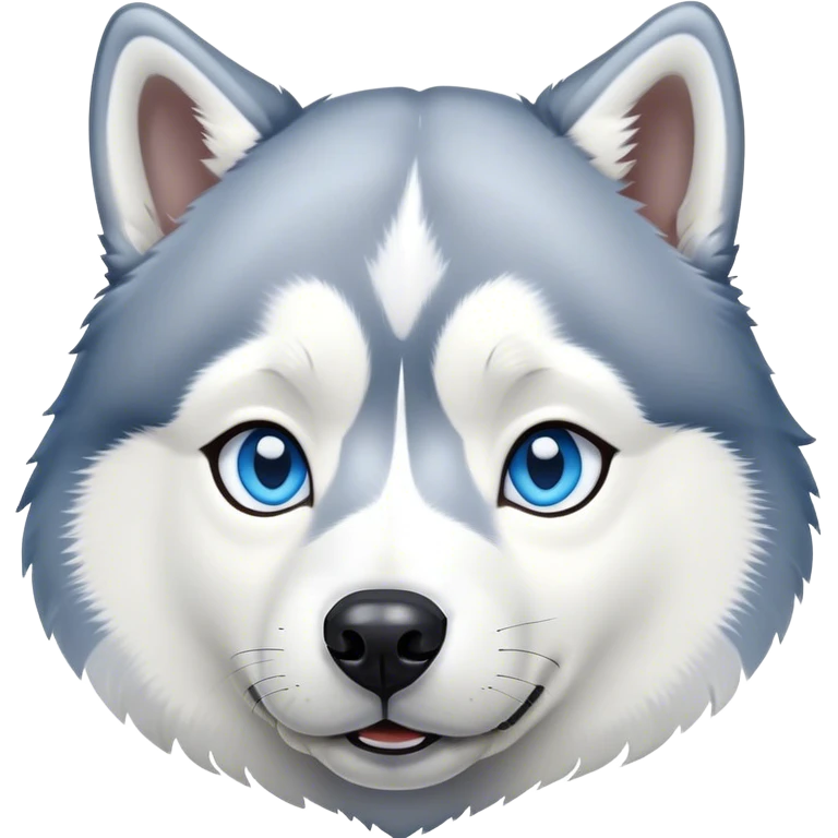 Husky with blue eyes emoji