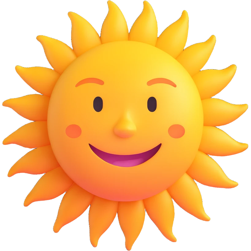smiling sun emoji