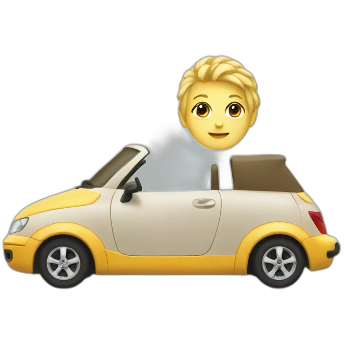 Car with nija emoji