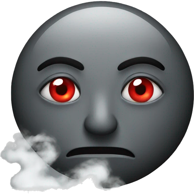 Red eyes smoke  emoji