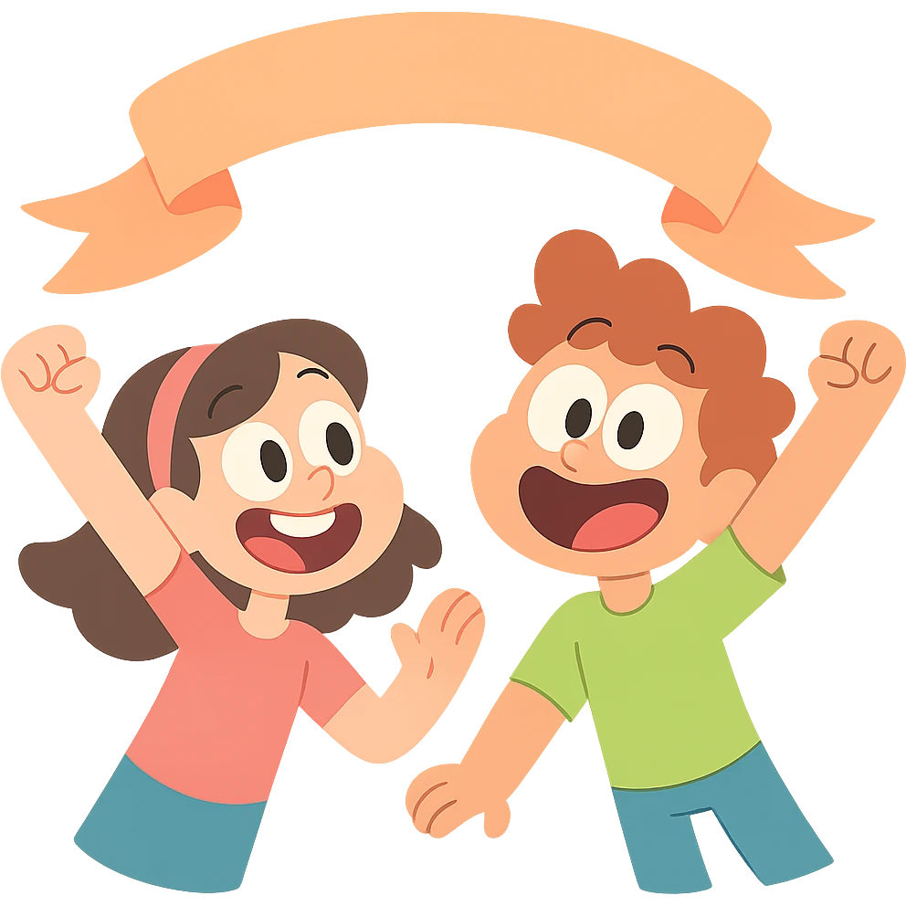 pastel orange ribbon, calArts 2010s cartoon style emoji