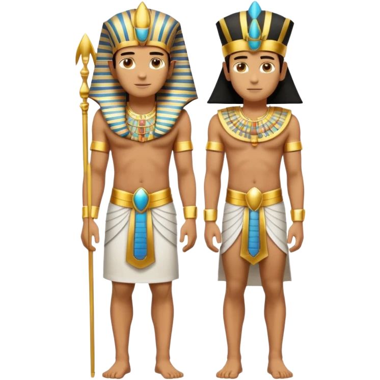 fullbody pharaoh standing pose emoji