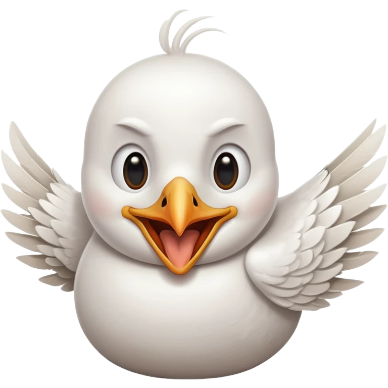 seagull laughing emoji