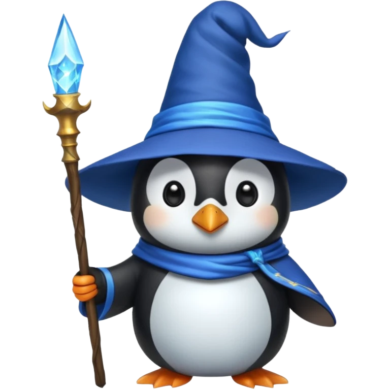 Penguin Wizard emoji