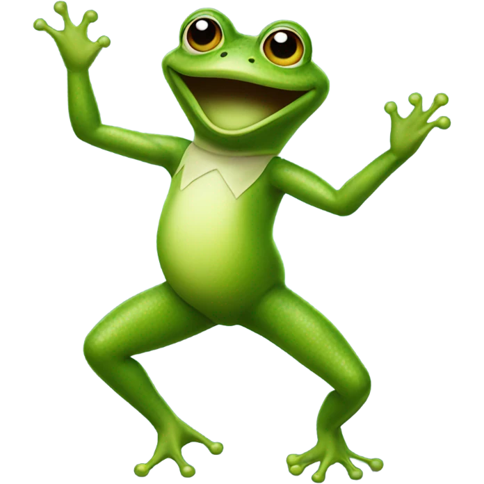 Dancing frog emoji