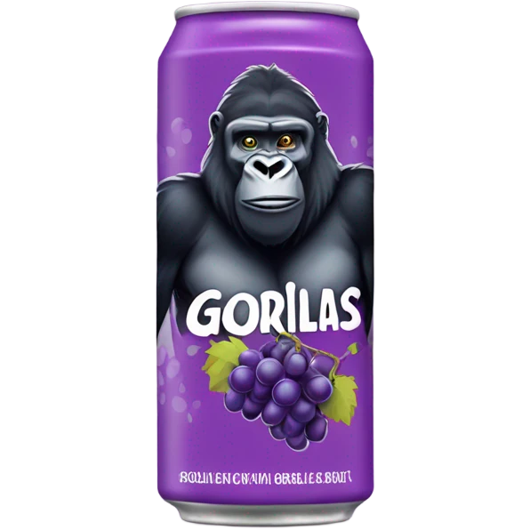 Gorillas grape Energy Drink can emoji