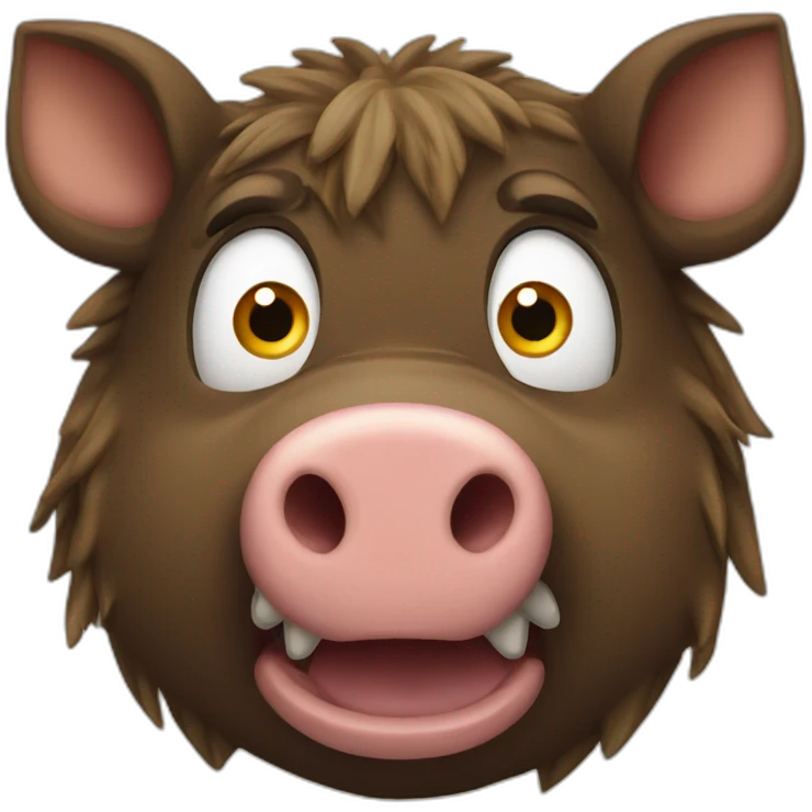 boar shocked emoji