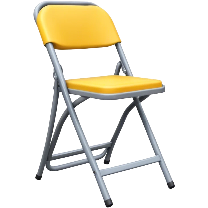 placing a folding chair, close up emoji