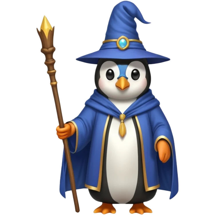 Penguin Wizard emoji
