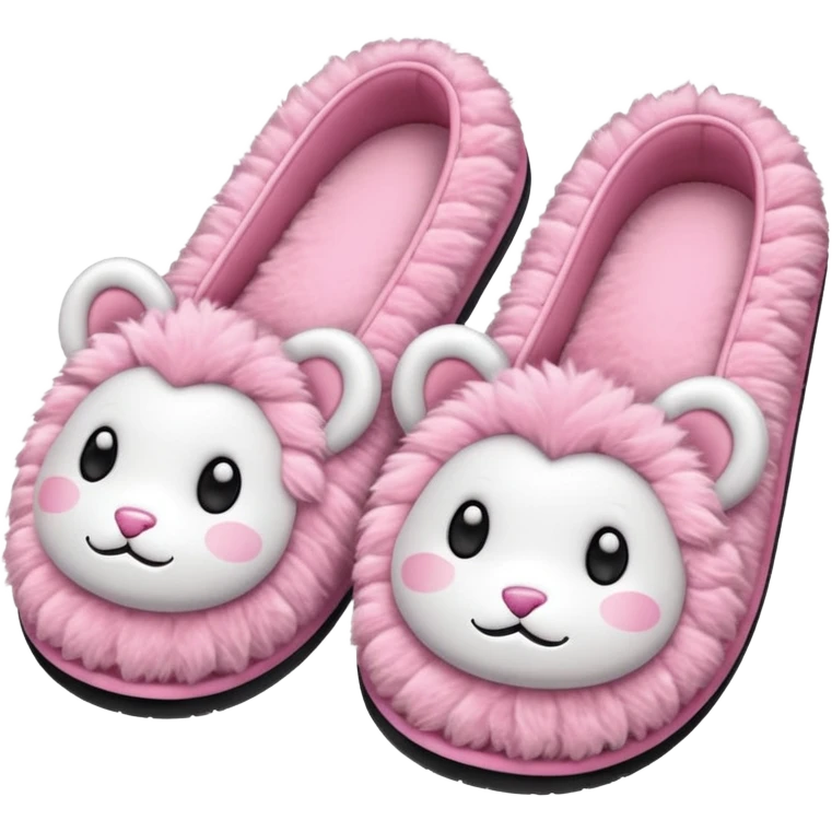 Pink cute slippers emoji