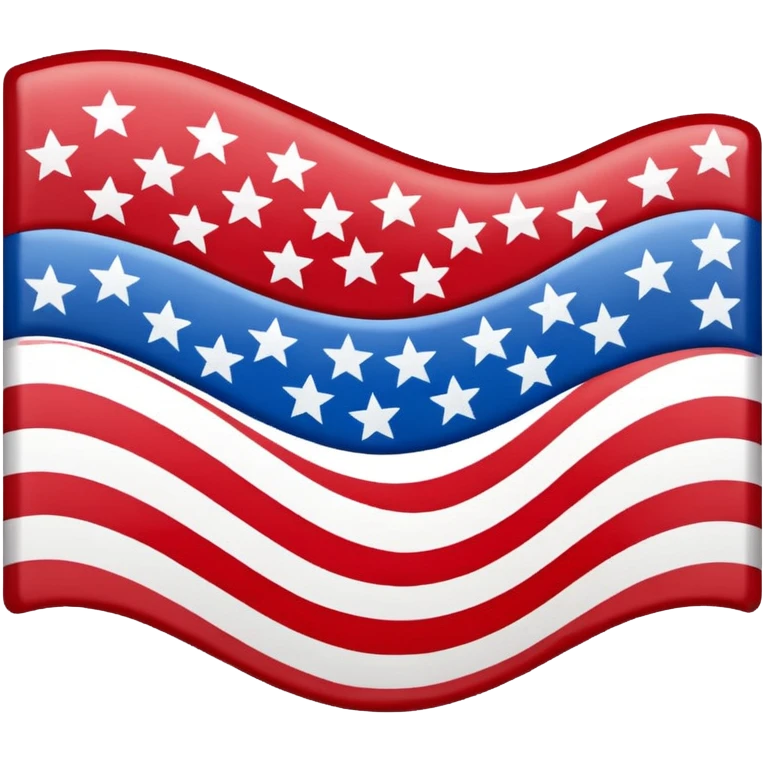 US flag turned upside down with stars on bottom emoji