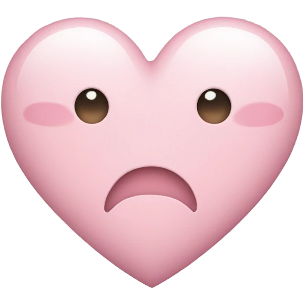 Light pink heart emoji