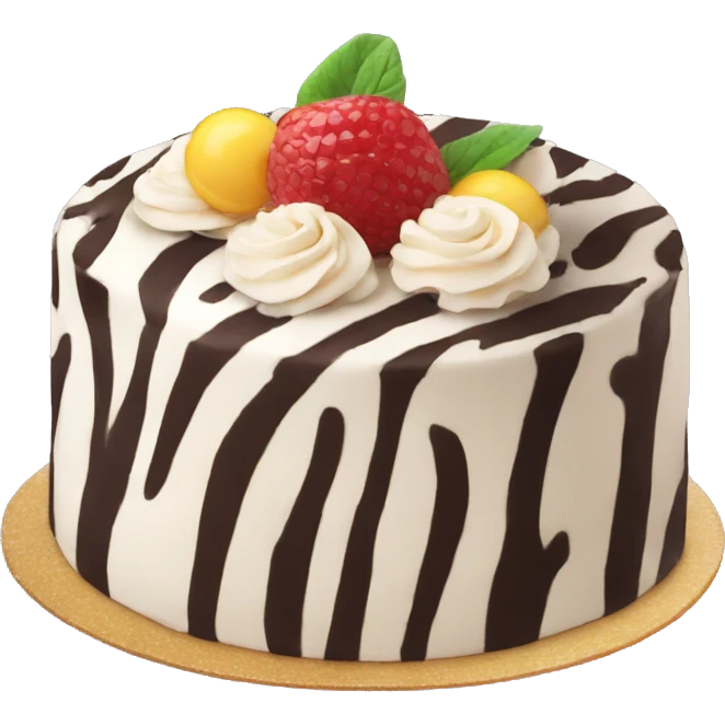 zebra cake emoji