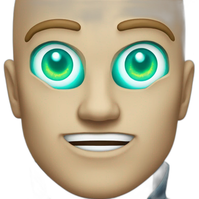 Super hero electro eyes emoji